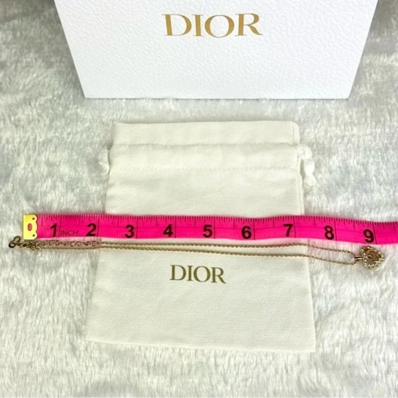 Christian Dior Necklace with rhinestone heart "CD" pendant GREAT GIFT! - Picture 7 of 7
